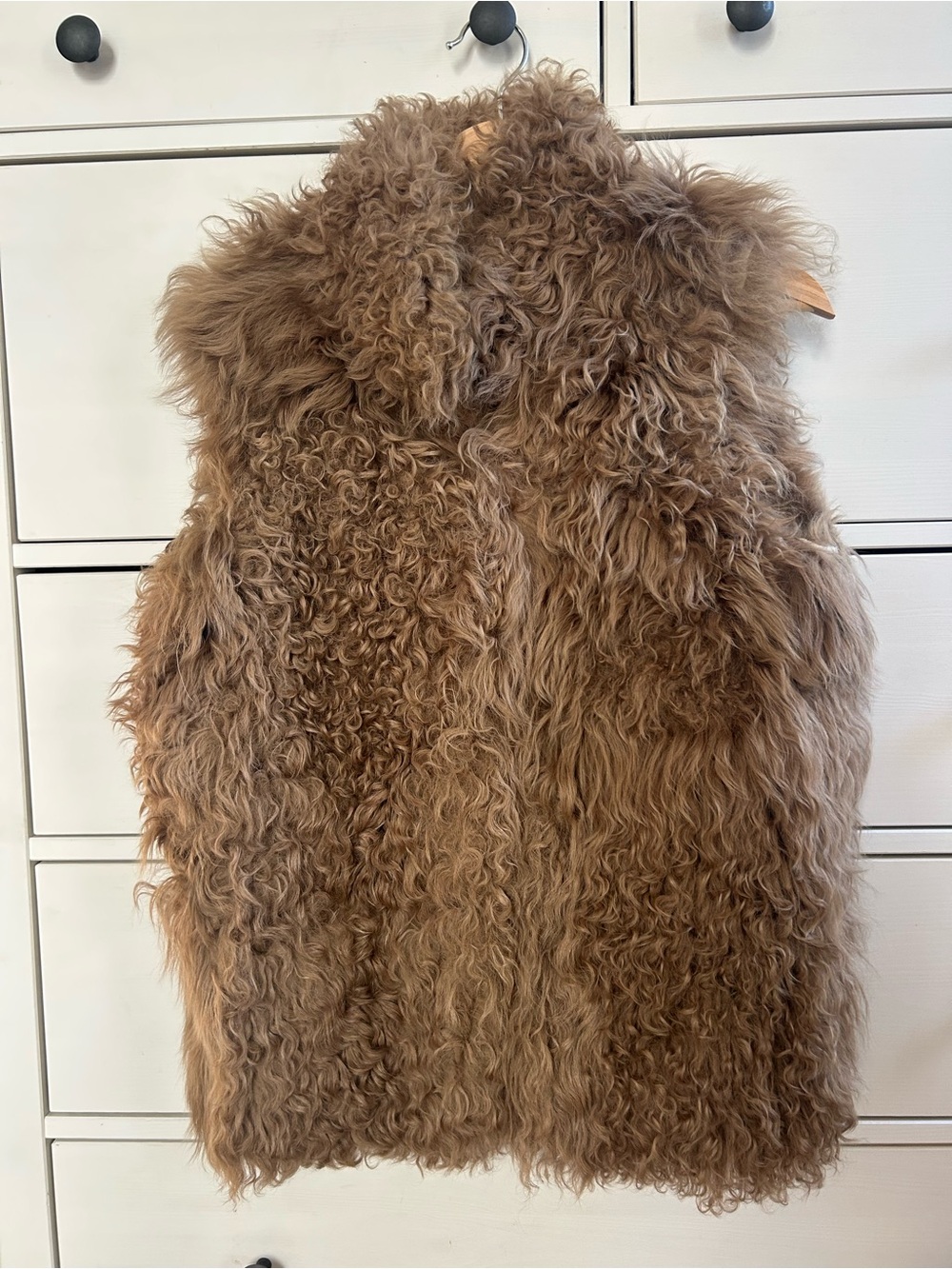 Fur Vest brown S/M